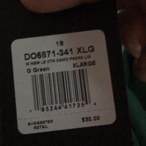 Green Nike Long Sleeve Tee - Picture 4 of 4